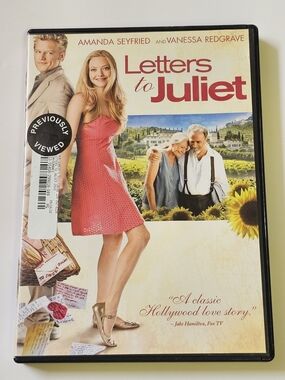 Letters to Juliet DVD Blockbuster Previously Viewed Romance Film
